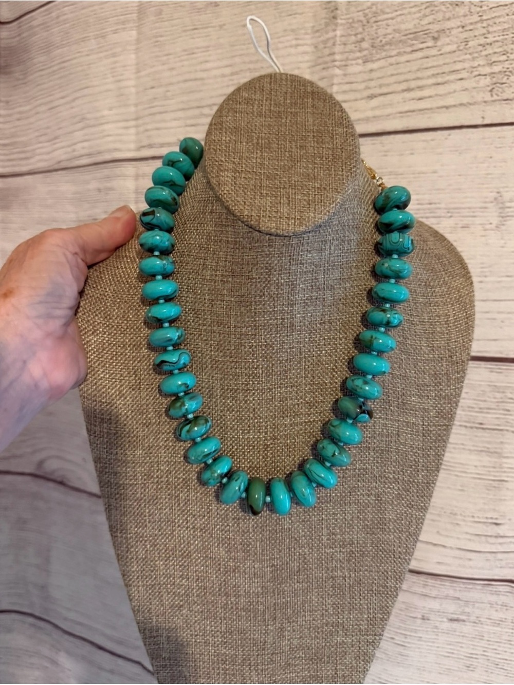 Turquoise Bead Necklace - Women Jewelry